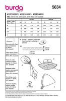 93994-Burda-Schnittmuster-5634-Damen-Accessoires-Sonnenhut-Bandana-5634-Back-envelope-EU.jpg Burda Schnittmuster 5634 Damen Accessoires Schnittmuster