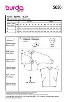 93996-Burda-Schnittmuster-5636-Damen-Bluse-5636-Back-envelope-EU.jpg Burda Schnittmuster 5636 Damen Bluse Schnittübersicht