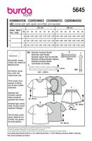 94005-Burda-Schnittmuster-5645-Damen-Kombination-Shirt-und-Shorts-5645-Back-envelope-EU.jpg Burda Schnittmuster 5645 Damen Shirt Shorts Schnittübersicht