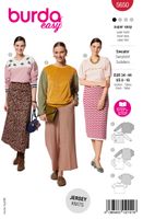 Burda Schnittmuster 5650 Damen Sweater Titelbild