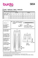 94014-Burda-Schnittmuster-5654-Damen-Hose-5654-Back-envelope-EU.jpg Burda Schnittmuster 5654 Damen Hose Schnittübersicht