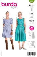 Burda Schnittmuster 5668 Damen Kleid Titelbild