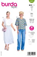 Burda Schnittmuster 5673 Damen Bluse Titelbild
