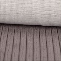 Der hochwertige Cord Polsterstoff Möbelstoff Breitcord Baby Rib charcoal dunkelgrau 1,45m breit besticht durch seine weiche Rippstruktur für moderne, edle und stilvolle Akzente in Ihrem Zuhause - ausgerollt und glatt liegend