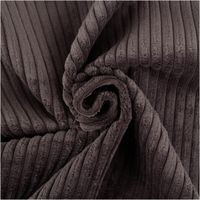 Der hochwertige Cord Polsterstoff Möbelstoff Breitcord Baby Rib charcoal dunkelgrau 1,45m breit besticht durch seine weiche Rippstruktur für moderne, edle und stilvolle Akzente in Ihrem Zuhause - kunstvoll eingedreht in Falten