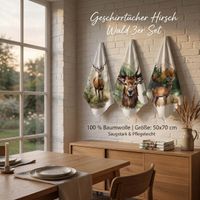 94106-Geschirrtuecher-Hirsch-Wald-3er-Set-aus-Baumwolle-50x70-cm-franzoesisches-Dessin-IMG-9525-1-2.jpg Dieses hochwertige 3er Set Geschirrtücher aus Baumwolle mit kunstvollen Hirsch- und Waldmotiven besticht durch sein französisches Dessin bei 50x70 cm Größe. Ideal als stilvoller Blickfang für die Küche oder als Geschenk - in der Kueche praesentiert