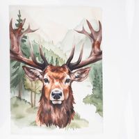 94106-Geschirrtuecher-Hirsch-Wald-3er-Set-aus-Baumwolle-50x70-cm-franzoesisches-Dessin-IMG-9539.jpg Dieses hochwertige 3er Set Geschirrtücher aus Baumwolle mit kunstvollen Hirsch- und Waldmotiven besticht durch sein französisches Dessin bei 50x70 cm Größe. Ideal als stilvoller Blickfang für die Küche oder als Geschenk - Hirschkopfdesign Vollansicht