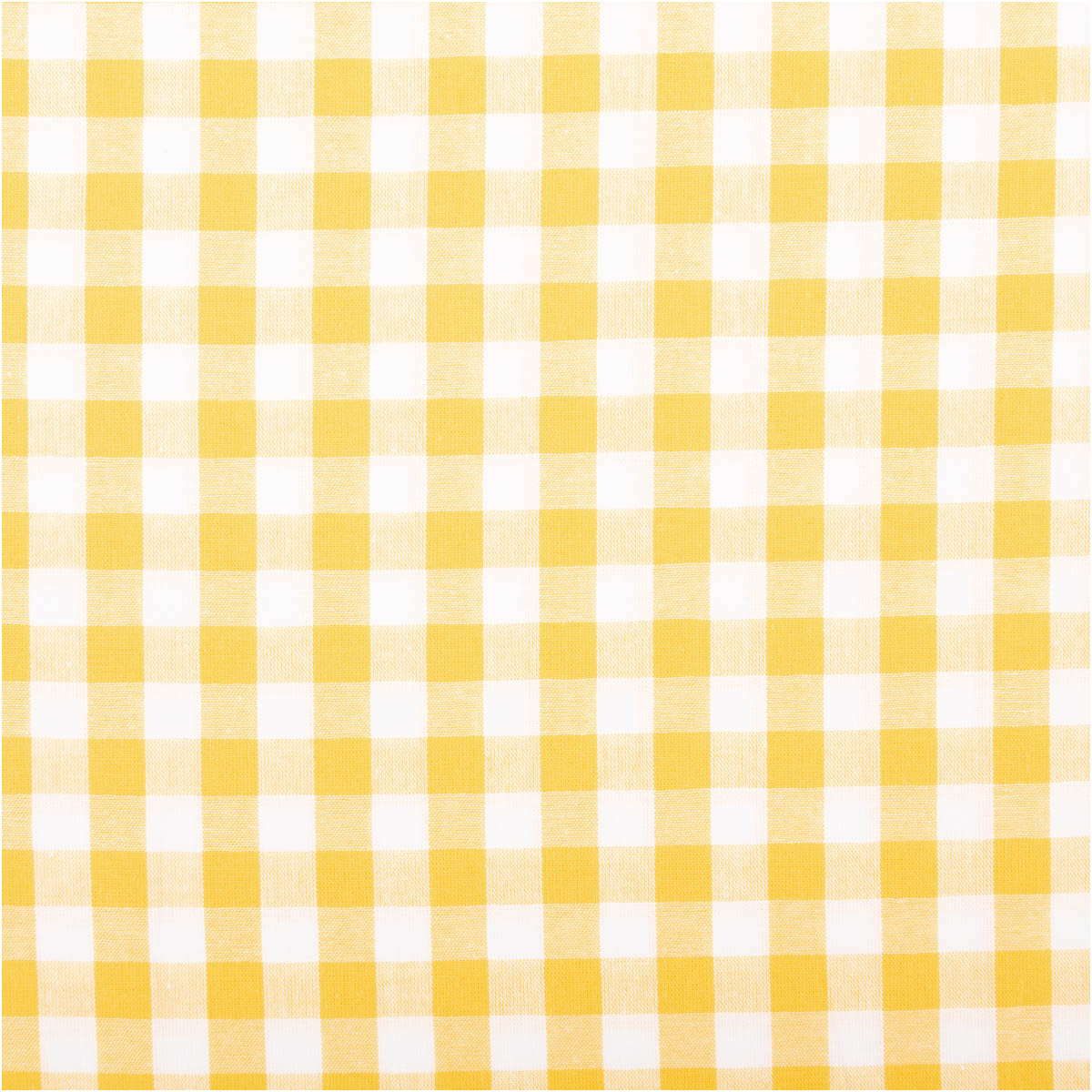 Baumwollstoff Popeline Yarn Dyed Gelbes und weißes Schachbrettmuster auf Stoff