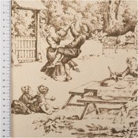 94215-Dekostoff-Baumwollstoff-Toile-de-Jouy-Festin-Halbpanama-natur-beige-1-4m-Breite--IMG-0561.jpg Dieser hochwertige Halbpanama-Dekostoff mit klassischem „Toile de Jouy“-Motiv in Natur und Beige besticht durch seine feste, griffige Haptik bei 1,40 m Breite und ist die ideale Wahl für stilvolle Landhaus-Dekorationen, hochwertige Vorhänge oder strapazier