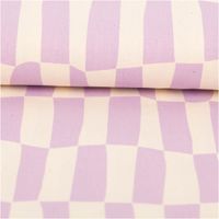 94274-Bio-Baumwollstoff-Popeline-Rechtecke-Jennifer-Bouron-lavendel-natur-1-48m-Breite-IMG-0465.jpg Hochwertiger Bio Baumwollstoff Popeline mit einem modernen Rechteck-Design von Jennifer Bouron in sanftem Lavendel und Natur besticht durch seine glatte, feine Haptik bei 1,48 m Breite und ist die ideale Wahl für stylische Blusen, sommerliche Kleider oder