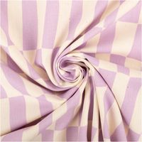 94274-Bio-Baumwollstoff-Popeline-Rechtecke-Jennifer-Bouron-lavendel-natur-1-48m-Breite-IMG-0472.jpg Hochwertiger Bio Baumwollstoff Popeline mit einem modernen Rechteck-Design von Jennifer Bouron in sanftem Lavendel und Natur besticht durch seine glatte, feine Haptik bei 1,48 m Breite und ist die ideale Wahl für stylische Blusen, sommerliche Kleider oder