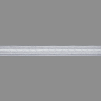 Stangeneinschubband 22 mm transparent – vielseitiges Gardinenband mit Hohlraum für Stab oder Stange