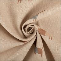 94291-Vorhangstoff-Leinenoptik-Dackel-natur-1-40m-Breite-IMG-0519.jpg Dieser hochwertige Vorhangstoff in natürlicher Leinenoptik mit charmantem Dackel-Design besticht durch seine feste, strukturierte Haptik bei 1,40 m Breite und ist die ideale Wahl für dekorative Vorhänge, Kissenhüllen oder rustikale Heimtextilien - kunstvol