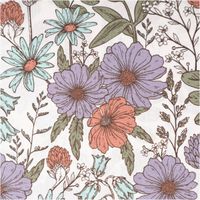 94292-Baumwollstoff-Popeline-Stoff-Blumen-wollweiss-lila-rot-gruen-tuerkis-1-45m-Breite-IMG-1295.jpg Hochwertiger Baumwollpopeline mit filigranem Blumenmuster in Lila, Rot und Türkis auf wollweißem Grund, ideal für sommerliche Bekleidung oder Dekorationen durch die feine Webart bei einer praktischen Breite von 145 cm - Nahaufnahme