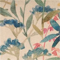 94299-Vorhangstoff-Leinenoptik-Aquarell-Blumen-Digitaldruck-natur-bunt-1-40m-Breite-IMG-1218.jpg Eleganter Vorhangstoff in naturfarbener Leinenoptik mit künstlerischem Aquarell-Blumendruck in Blau, Rosa und Grün, ideal für hochwertige Dekorationen und Heimtextilien durch den detailreichen Digitaldruck bei einer praktischen Breite von 140 cm - Nahaufna