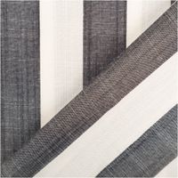94306-Viskose-Stoff-Streifen-3-8cm-garngefaerbt-marineblau-ecru-1-45m-Breite-IMG-1091.jpg Garngefärbter Viskosestoff mit breiten, gleichmäßigen Streifen in Marineblau und Ecru, leicht melierter Gewebestruktur sichtbar, 3,8 cm Streifenbreite, 1,45 m breit - mit Rueckseite