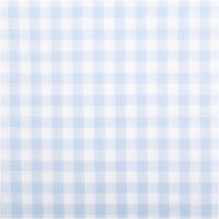 Garngefärbter Baumwoll-Popeline mit klassischen Vichy-Karos in Hellblau/Weiß. Die 1,44 m breite Meterware ist hochwertig und ideal für zeitlose Blusen, Hemden oder maritime Landhaus-Deko geeignet - Vollansicht