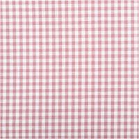 Garngefärbter Baumwoll-Popeline mit 2,7 mm Karos in Mauve und Weiß. Die 1,44 m breite Meterware ist hochwertig und ideal für zeitlose Blusen, Hemden oder verspielte Landhaus-Deko geeignet - Nahaufnahme