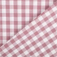 94407-Baumwollstoff-Popeline-Yarn-Dyed-garngefaerbt-Vichy-Karos-mauve-weiss-1-44m-Breite-IMG-3543.jpg Garngefärbter Baumwoll-Popeline mit klassischen Vichy-Karos in Mauve und Weiß. Die 1,44 m breite Meterware ist hochwertig und ideal für zeitlose Blusen, Hemden oder verspielte Landhaus-Deko geeignet - mit Rueckseite