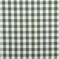 Dieser garngefärbte Baumwollstoff in Popeline-Qualität besticht durch seine klassischen, mittelgroßen Vichy-Karos in Dunkelgrün und Weiß, die bei einer Breite von 1,44 m eine zeitlose und hochwertige Optik für vielseitige Nähprojekte bieten - Vollansicht