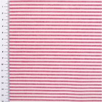 94413-Baumwollstoff-Popeline-Yarn-Dyed-garngefaerbt-Streifen-3mm-beere-weiss-1-44m-Breite-IMG-2159.jpg Hochwertiger, garngefärbter Baumwoll-Popeline zeigt ein klassisches Muster aus vertikalen, drei Millimeter breiten Streifen in Beere und Weiß. Die feine Webstruktur des 1,44 Meter breiten Stoffes wirkt besonders gleichmäßig und farbenfroh präzise - mit Mas