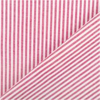 94413-Baumwollstoff-Popeline-Yarn-Dyed-garngefaerbt-Streifen-3mm-beere-weiss-1-44m-Breite-IMG-2161.jpg Hochwertiger, garngefärbter Baumwoll-Popeline zeigt ein klassisches Muster aus vertikalen, drei Millimeter breiten Streifen in Beere und Weiß. Die feine Webstruktur des 1,44 Meter breiten Stoffes wirkt besonders gleichmäßig und farbenfroh präzise - mit Rue
