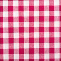 94415-Baumwollstoff-Popeline-Yarn-Dyed-garngefaerbt-Vichy-Karos-beere-weiss-1-44m-Breite-IMG-2080.jpg Dieser garngefärbte Baumwollstoff in Popeline-Qualität besticht durch seine klassischen, mittelgroßen Vichy-Karos in Beere und Weiß, die bei einer Breite von 1,44 m eine farbenfrohe und hochwertige Optik für individuelle Nähprojekte bieten - Nahaufnahme