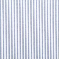 94416-Baumwollstoff-Popeline-Yarn-Dyed-garngefaerbt-Streifen-3mm-blau-weiss-1-44m-Breite-IMG-2139.jpg Hochwertiger, garngefärbter Baumwoll-Popeline präsentiert sich mit klassischen, drei Millimeter breiten Streifen in Blau und Weiß. Die feine Webstruktur des 1,44 Meter breiten Stoffes wirkt besonders gleichmäßig und bietet eine zeitlose Optik - Nahaufnahme