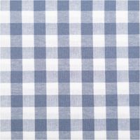 94418-Baumwollstoff-Popeline-Yarn-Dyed-garngefaerbt-Vichy-Karos-blau-weiss-1-44m-Breite-IMG-2086.jpg Dieser garngefärbte Baumwollstoff in Popeline-Qualität besticht durch seine klassischen, mittelgroßen Vichy-Karos in Blau und Weiß, die bei einer Breite von 1,44 m eine zeitlose und hochwertige Optik für vielseitige Nähprojekte bieten - Nahaufnahme