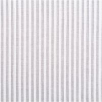94428-Baumwollstoff-Popeline-Yarn-Dyed-garngefaerbt-Streifen-3mm-grau-weiss-1-44m-Breite-IMG-2133.jpg Hochwertiger, garngefärbter Baumwoll-Popeline zeigt ein klassisches Muster aus vertikalen, drei Millimeter breiten Streifen in Grau und Weiß. Die feine Webstruktur des 1,44 Meter breiten Stoffes wirkt besonders gleichmäßig und bietet eine zeitlose Optik -