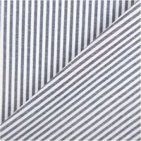 94431-Baumwollstoff-Popeline-Yarn-Dyed-garngefaerbt-Streifen-3mm-marineblau-weiss-1-44m-Breite-IMG-2124.jpg Klassischer, garngefärbter Baumwoll-Popeline präsentiert sich mit drei Millimeter breiten, vertikalen Streifen in Marineblau und Weiß. Die feine Webart des 1,44 Meter breiten Stoffes erzeugt eine hochwertige Optik für zeitlose, textile Kreationen - mit Rue