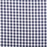 94433-Baumwollstoff-Popeline-Yarn-Dyed-garngefaerbt-Vichy-Karos-marineblau-weiss-1-44m-Breite-IMG-2103.jpg Dieser garngefärbte Baumwollstoff in Popeline-Qualität besticht durch seine klassischen, mittelgroßen Vichy-Karos in Marineblau und Weiß, die bei einer Breite von 1,44 m eine kontrastreiche und zeitlose Optik für hochwertige Nähprojekte bieten - Vollansich