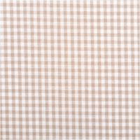 94435-Baumwollstoff-Popeline-Yarn-Dyed-garngefaerbt-kleine-Karos-2-7-mm-sand-weiss-1-44m-Breite-IMG-2021.jpg Dieser garngefärbte Baumwollstoff in Popeline-Qualität besticht durch ein klassisches, 2,7 mm kleines Karomuster in Sand und Weiß, das bei einer Breite von 1,44 m eine natürliche und zeitlose Optik für hochwertige Nähprojekte bietet - Nahaufnahme
