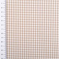 94435-Baumwollstoff-Popeline-Yarn-Dyed-garngefaerbt-kleine-Karos-2-7-mm-sand-weiss-1-44m-Breite-IMG-2022.jpg Dieser garngefärbte Baumwollstoff in Popeline-Qualität besticht durch ein klassisches, 2,7 mm kleines Karomuster in Sand und Weiß, das bei einer Breite von 1,44 m eine natürliche und zeitlose Optik für hochwertige Nähprojekte bietet - mit Massband
