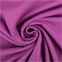 Weicher Bio-Baumwolljersey in kräftigem Violett überzeugt durch seine elastische Qualität und hohe Hautfreundlichkeit. Der 1,50 Meter breite Stoff eignet sich ideal für bequeme Bekleidung und sorgt für langlebigen Tragekomfort bei jedem Nähprojekt - kunstv