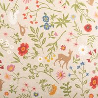 Kissenhülle Baumwolle Floral Animal Garden natur bunt in versch. Größen von SCHÖNER LEBEN Kissenhülle Baumwolle Floral Animal Garden natur bunt in versch. Größen von SCHÖNER LEBEN, Baumwollstoff in Beige mit bunten