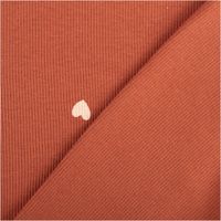 94503-Jersey-Stoff-Rippjersey-Baumwolle-Herzchen-Altrosa-1-20m-Breite-IMG-1461.jpg Dieser hochwertige Baumwoll-Rippjersey in warmem Altrosa zeigt ein dezentes Muster aus kleinen, hellen Herzchen. Der elastische Stoff ist 1,20 Meter breit und bietet eine weiche Rippstruktur für gemütliche, modische Kleidungsstücke - mit Rueckseite