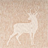 94513-Dekostoff-Jacquard-Landhausstoff-Wendestoff-Hirsche-beige-1-40m-Breite-IMG-2751.jpg Hochwertiger Jacquard-Dekostoff im Landhausstil in 1,40 m Breite. Das Design zeigt cremeweiße, gewebte Silhouetten stehender Hirsche mit Geweih auf beigem, meliertem Grund. Der robuste Wendestoff ist ideal für rustikale Gardinen, Kissen oder Tischwäsche -