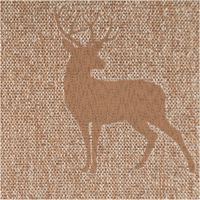 94514-Dekostoff-Jacquard-Landhausstoff-Wendestoff-Hirsche-braun-1-40m-Breite-IMG-4322.jpg Dekostoff Jacquard Landhausstoff Wendestoff, 1,40 m breit – warmer Braunton mit melierter Leinenoptik und locker verteilten Hirsch-Silhouetten in Ton-in-Ton, natürlich-rustikal und vielseitig einsetzbar - nahaufnahme
