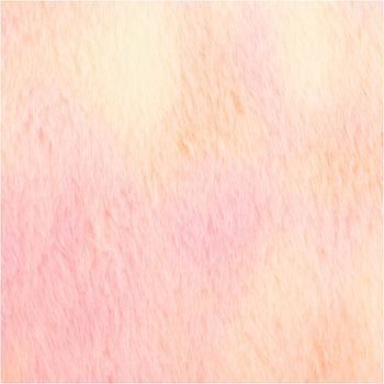 Kunstfell Soft-Plüsch Meterware in Batik-Optik, 1,50 m breit – samtig weiche Textur in warmem Peach-Rosa-Gelb-Verlauf, fließende Farbübergänge im pastelligen Ombré-Look, vielseitig einsetzbar - Nahaufnahme