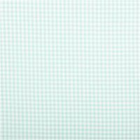 94592-Baumwollstoff-Popeline-Yarn-Dyed-garngefaerbt-kleine-Karos-2-7-mm-mint-weiss-1-44m-Breite-IMG-3489.jpg Garngefärbter Baumwoll-Popeline mit 2,7 mm Karos in Mint und Weiß. Die 1,44 m breite Meterware ist hochwertig und ideal für zeitlose Blusen, Hemden oder frische Landhaus-Deko geeignet - Vollansicht