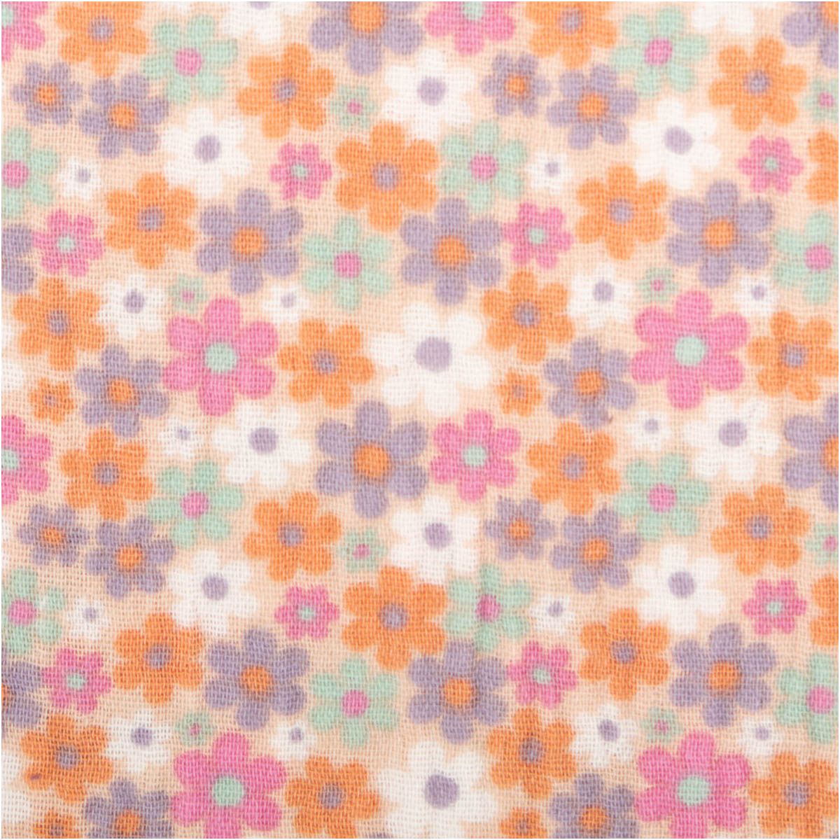 94619-Musselin-Stoff-Baumwollstoff-Blueten-rosa-bunt-1-50m-Breite-IMG-3099-2.jpg Weicher Musselin-Stoff aus Baumwolle mit einem farbenfrohen Blüten-Design in Rosa und bunten Tönen. Dank der Breite von 1,50 m eignet er sich ideal für luftige Kleidung, Tücher oder Baby-Accessoires - Nahaufnahme