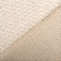 Hochwertiger Jacquard-Stoff in 1,40 Meter Breite mit klassischem Fischgrat-Muster in Naturtönen. Der griffige Dobby-Stoff ist ideal für Kissen, Tischwäsche, leichte Polsterarbeiten oder stabile Bekleidung wie Blazer geeignet - mit Rueckseite