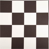 Halbpanama-Dekostoff aus Baumwolle mit klassischem Karomuster ($10 \times 10$ cm) in Schwarz und Weiß. Dank der Breite von 1,40 m perfekt für zeitlose Kissenbezüge, Tischdecken oder markante Taschenprojekte - Vollansicht