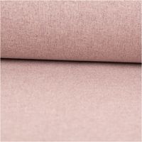 Verdunklungsstoff Doubleface in zartem Rosa meliert – uni, mit feiner Gewebestruktur, blickdicht und beidseitig verwendbar. Als Rolle aufgewickelt präsentiert. Breite: 1,47 m. Ideal für Vorhänge und Verdunklungen - ausgerollt und glatt liegend