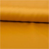 94713-Royal-Micro-Satin-Stoff-Meterware-senfgelb-1-40m-Breite-IMG-4093.jpg Royal Micro Satin Meterware in sattem Senfgelb, 1,40 m breit – glatte, seidig schimmernde Oberfläche im warmen Goldton, als Rolle fotografiert, ausdrucksstark und herbstlich-elegant kombinierbar - ausgerollt und glatt liegend