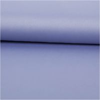 Royal Micro Satin Meterware in zartem Lavendel, 1,40 m breit – samtig glatte Oberfläche mit feinem Glanz im kühlen Blau-Lila-Ton, als Rolle fotografiert, romantisch und vielseitig kombinierbar - ausgerollt und glatt liegend