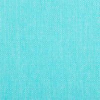 Detailaufnahme der blauen grob gewebten Stofftextur mit klar erkennbaren Fasern.