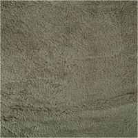 Teddy Fleece Baumwoll Krimmer Plüschstoff einfarbig dunkelgrün 1,6m Breite Detailaufnahme der flauschigen Stofftextur in zartem Beige, zeigt weiches, dichtes Gewebe.