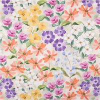 94775-Canvas-Baumwollstoff-Blumen-Digitaldruck-gruen-bunt-138cm-Stoffbreite-IMG-5008.jpg Canvas-Baumwollstoff im Digitaldruck, 138 cm breit, in hellem Grün mit großflächigem Aquarell-Blumenmuster – Cosmos in Lachs, Lila, Blau und Gelb mit grünen Blättern, sommerlich und lebendig - Vollansicht